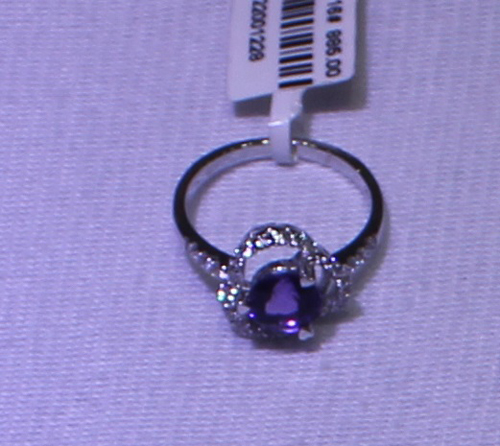 925银紫晶戒指